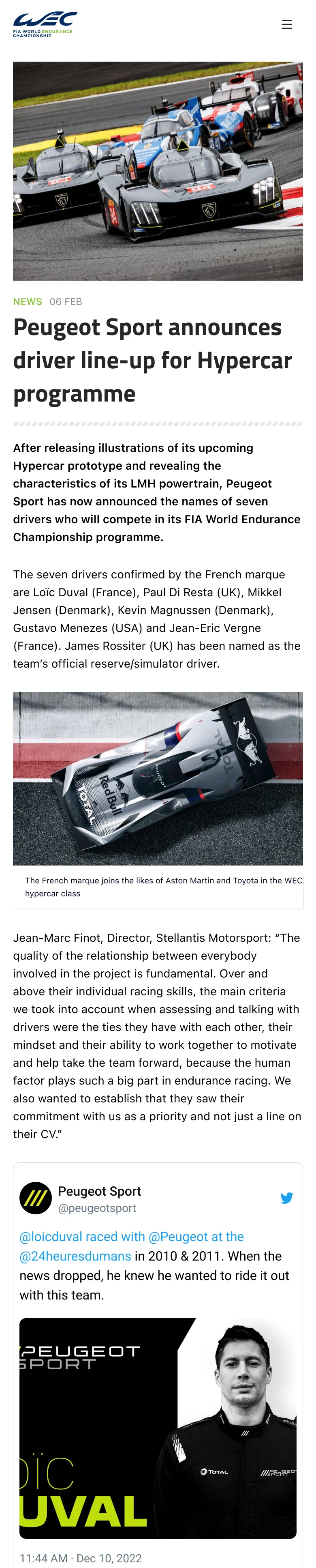 WEC article