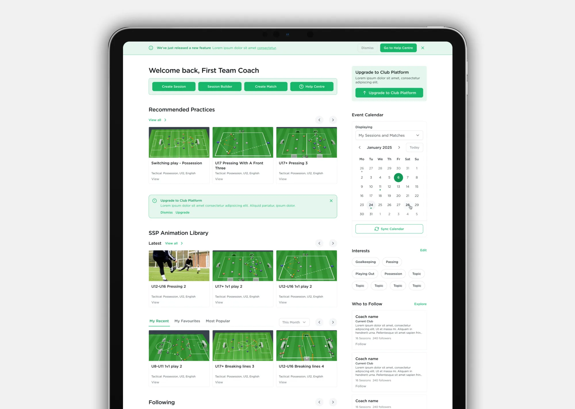 Coaches' Voice session planner 2