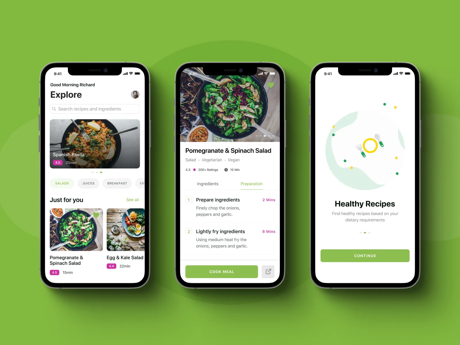 Digest recipe app