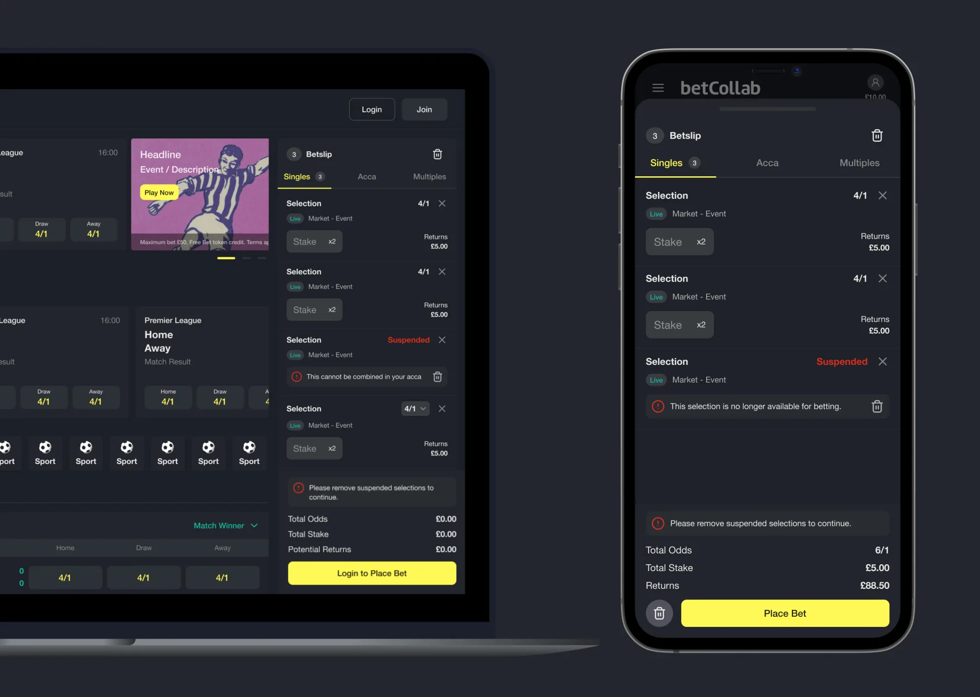 betCollab betslip