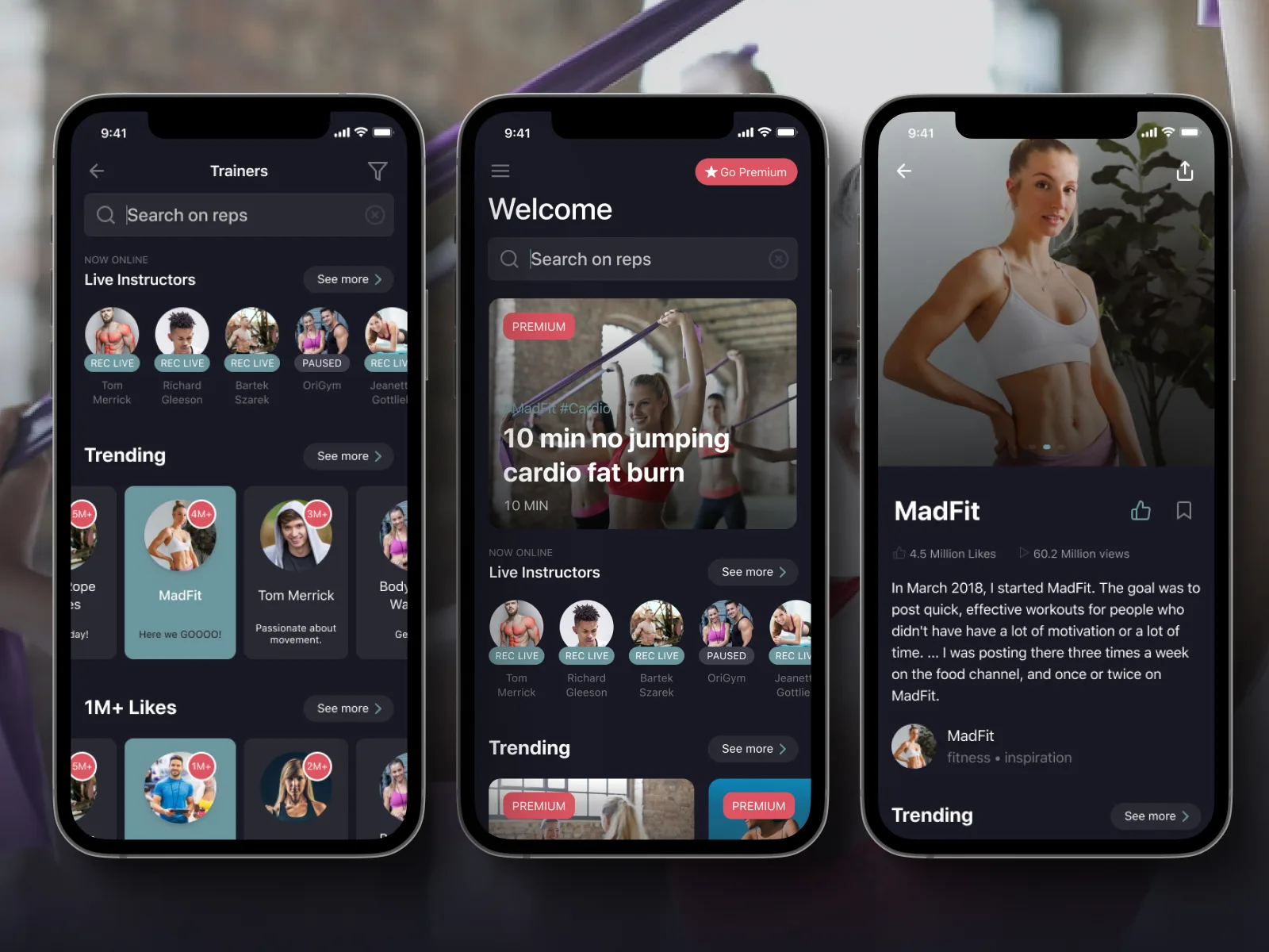 Reps fitness app