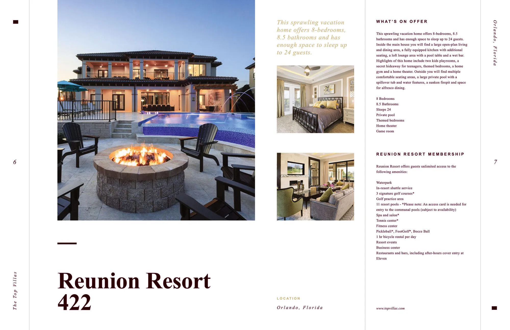 Top Villas brand spread