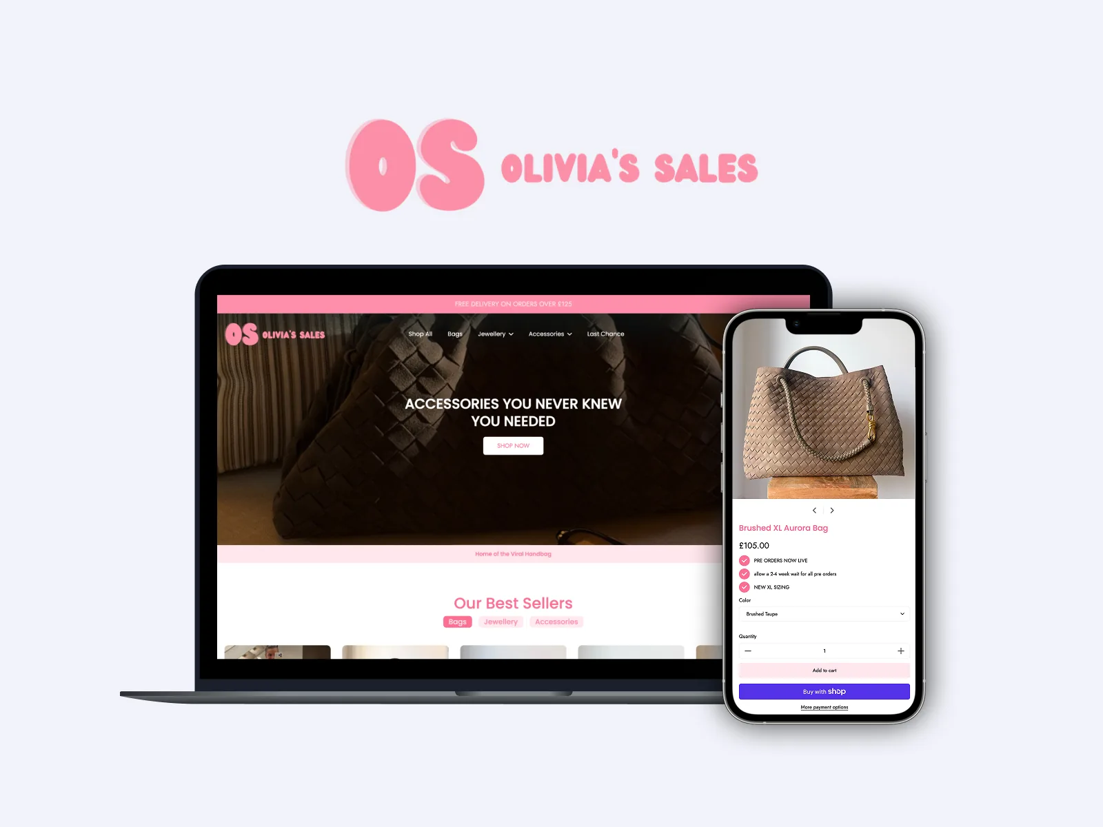 Olivia's Sales online store
